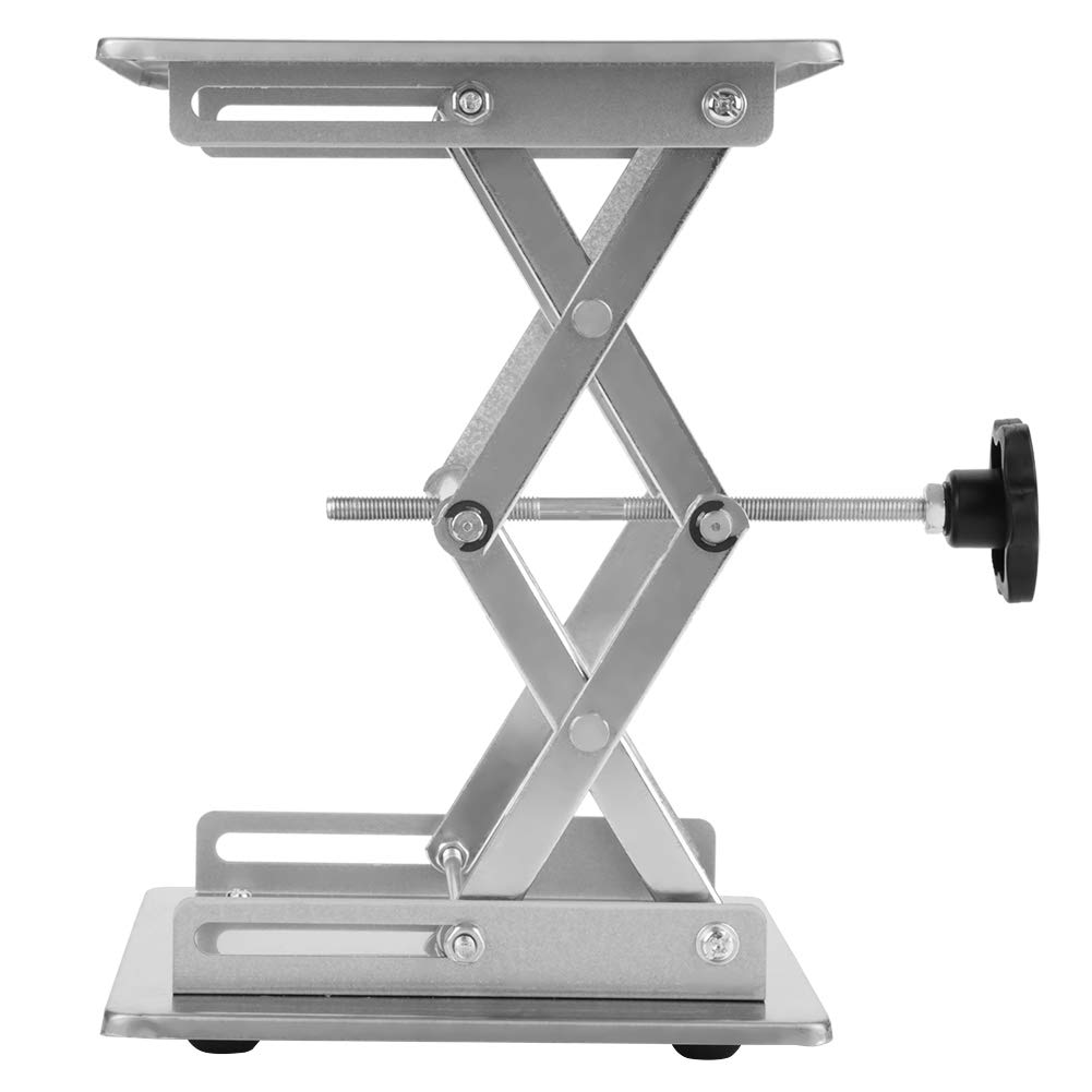 Piattaforma sollevatrice da laboratorio in acciaio inox SS304, scaffale a forbice regolabile per strumenti di fisica, chimica e biologia, tavolo con regolazione dell’altezza da
