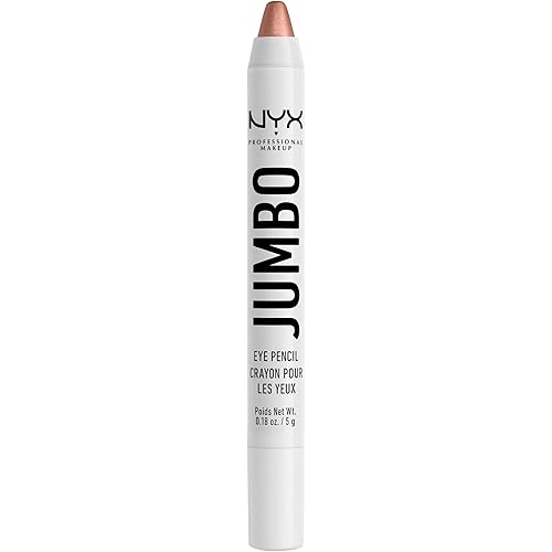 NYX PROFESSIONAL MAKEUP Jumbo Eye Pencil, Blendable Eyeshadow Stick & Eyeliner Pencil - Iced Latte (Mauve Brown)