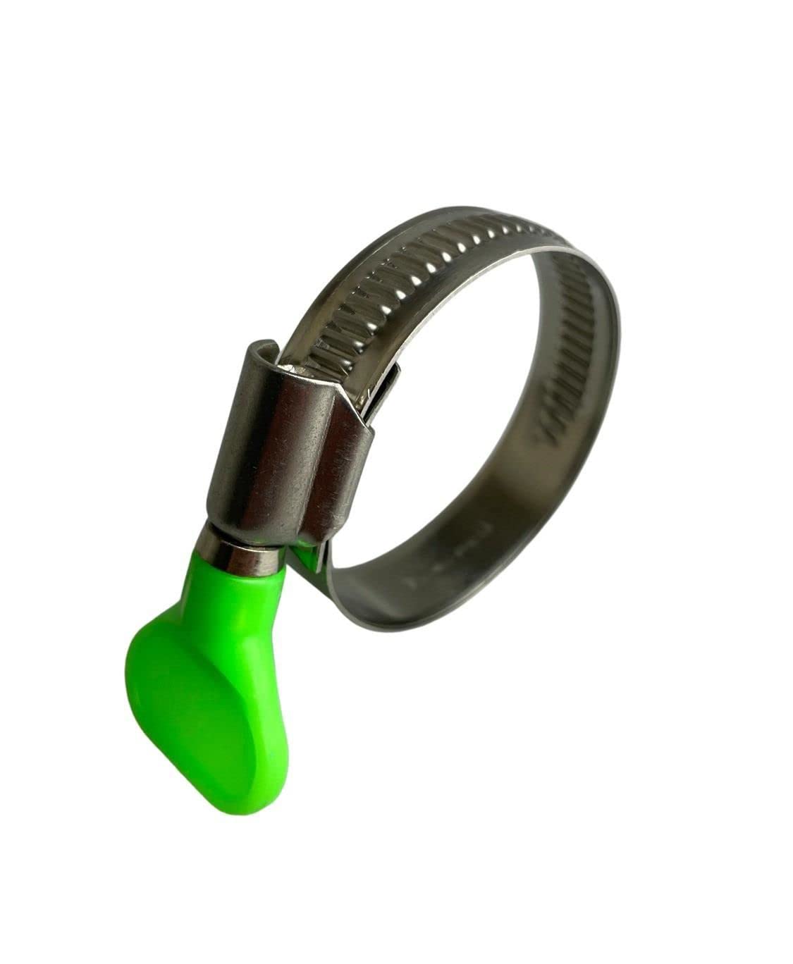 Boltza Stainless Steel Thumb Screw/Wing Hose Pipe Clip Jubilee Clamp 16-27mm (12MM BW) x4