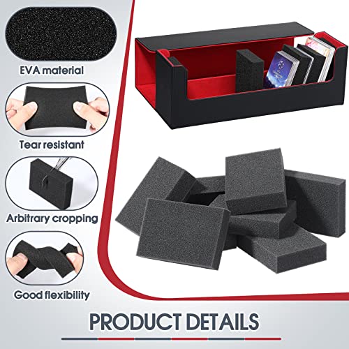 Card Dividers For Storage Boxes Trading Box Dividers Multifunction Card Sponge Shock Absorbing Sponge Suitable For Almost All Boxes To Fill Extra Space For Card Security, Black (20 Pcs) #TOP2
