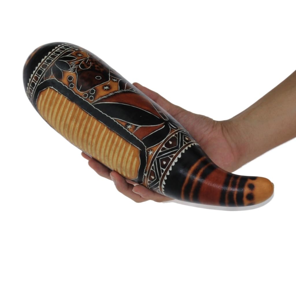 Instrumentos de Capoeira, Reco Reco com Chocalho Peruano Artesanal