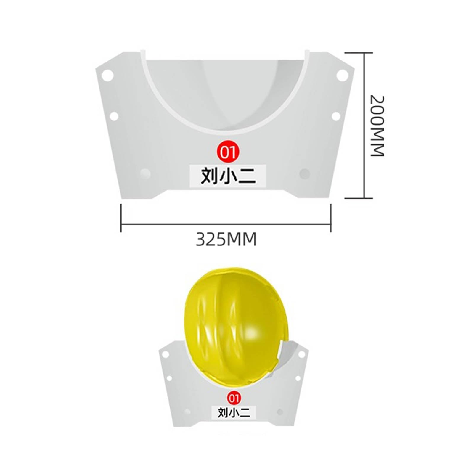 Support mural pour casque de chantier avec protection contre les chutes pour atelier, bureau et salon