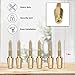Aieve 6 Pack Tamper Proof Screws Security Door Hinge Screws, Modern, Contemporary Style, Zinc, Steel Material, Plated Finish, Door Mount