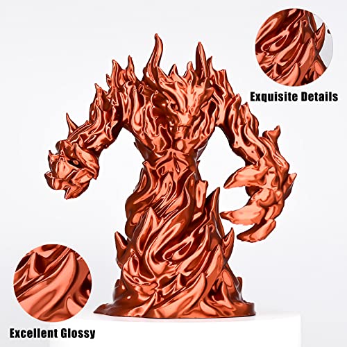 Image of OVV3D Silk PLA Filament 1.75mm 3D Printer Filaments, Upgrade Silk Coffee Gold Filament for Most FDM 3D Printer, Metal 3D Printing Filament, 3D Filament 1.75 + /- 0.02mm, 2.2lbs / 1kg