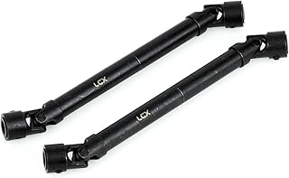 LCX Racing 1/6th RC Crawler Car Hardened Steel Heavy Duty Center Front Rear Drive Shaft Set for Axial SCX6 AXI05000, Upgrades Parts Accessories