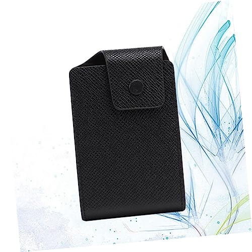 Buckle Storage Bag for Men Multifunctional Certificate Holder and Coin Pouch Stylish PU Design Black for Cards and Essentials4