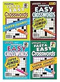 Lot of 4 Penny Press Favorite Easy Crossword Super Jumbo Crosswords Puzzles Books 2020