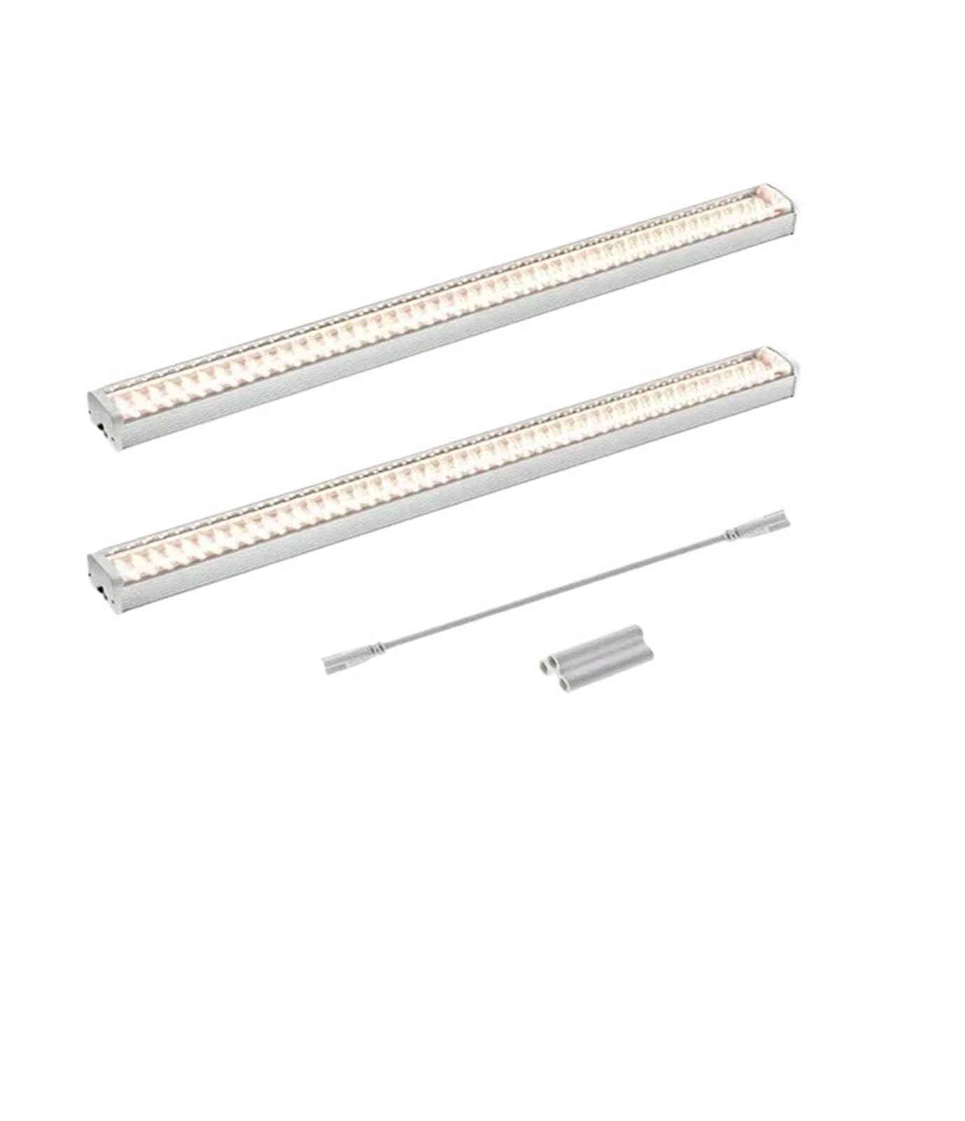 światło roślinne, 1/2/4/6 sztuk pełnozakresowe lampy LED do uprawy dla roślin szklarniowych Veg kwiaty wypełniają światło bezglebowej(4000K-2PC)