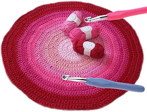 Size 8.0mm 9.0mm 10.0mm Crochet Hooks Set Ergonomic Grip Handles Bonus Jumbo Bent Tapestry Needle