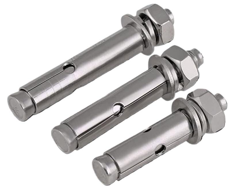 Boulon métallique M12 et ancrage à manchon hexagonal en acier inoxydable