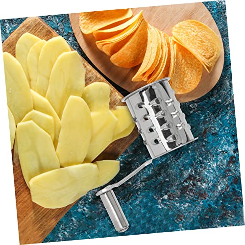 Rallador de queso manual giratorio de acero inoxidable miniatura 5