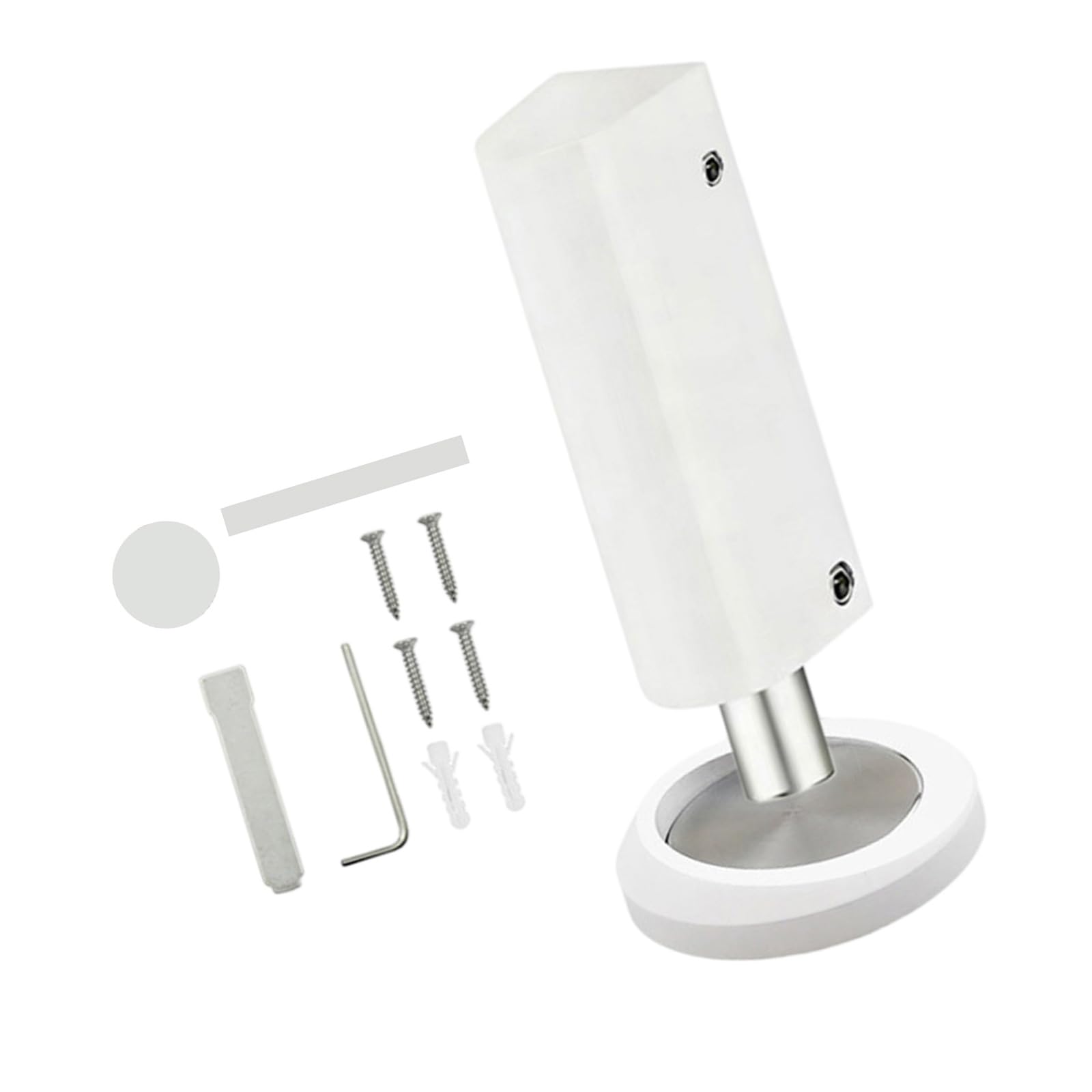 Profile Denial Drill Required Door Stop for Tight Spaces in Houses and Businesses Windproof Door