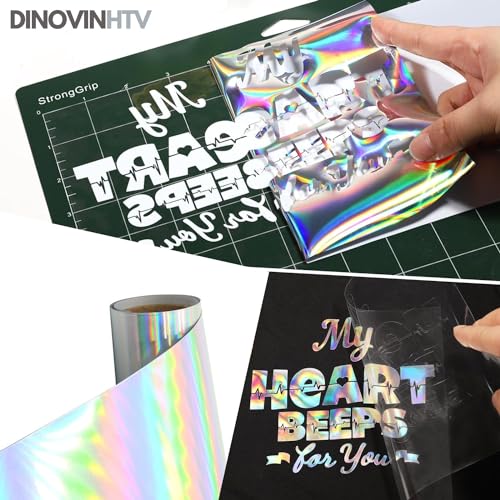 Image of Rainbow Spectrum HTV Vinyl Rolls | Heat Transfer Vinyl | 20inch x 80inch | PU for Shirts | Metallic Finish | Soft Touch | Iron on Vinyl for Cricut & Cameo | Easy to Cut & Weed for HTV Design