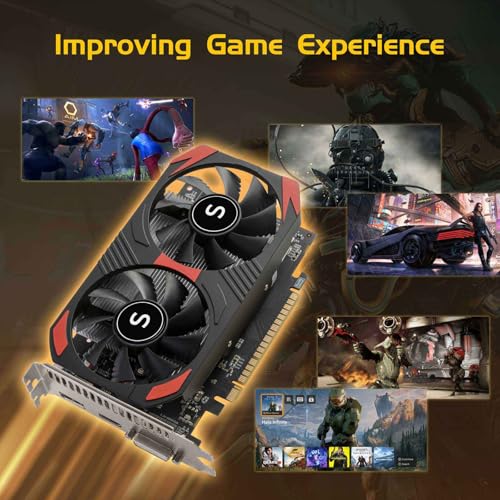 GTX 1050 Ti Gaming Graphics Card, 4GB, 128 Bit, GDDR5, DisplayPort HDMI DVI, Computer GPU, PC Video Cards, Dual Air Cooling, PCI Express x16 3.0, DirectX 12, 8K Displays Support - Image 6