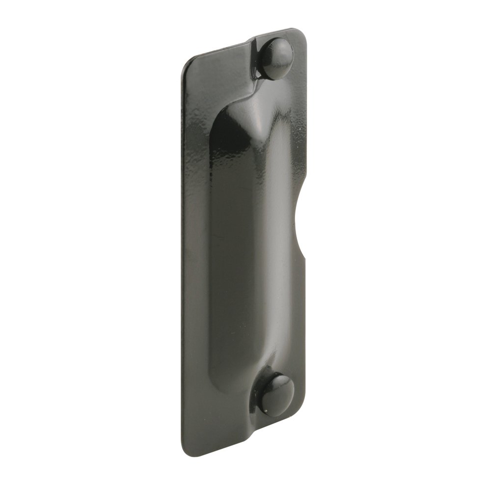 Prime-Line U 9501 Latch Guard Plate Cover – Protect Against Forced Entry, Easy to Install on Out-Swinging Doors – Bronze (Single Pack)