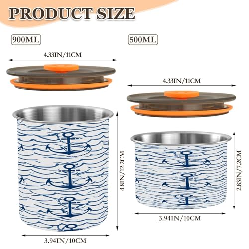 Contenedor hermético para café Qilmy 30oz acero inoxidable miniatura 3