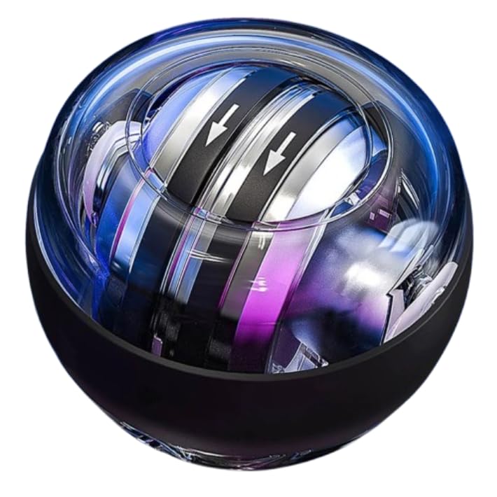 Gyro Ball Wrist Exerciser | Power Ball Gyroball Wrist Forearm Exercise Equipment | Wrist Trainer Hand GripperBall, Wrist Strengthener,Stress ReliefBall-image-8