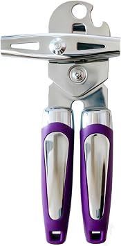 Left handed Can Opener and Bottler Openers, Left hand Kitchen Tools Utensils for Lefty Adults/People Purple