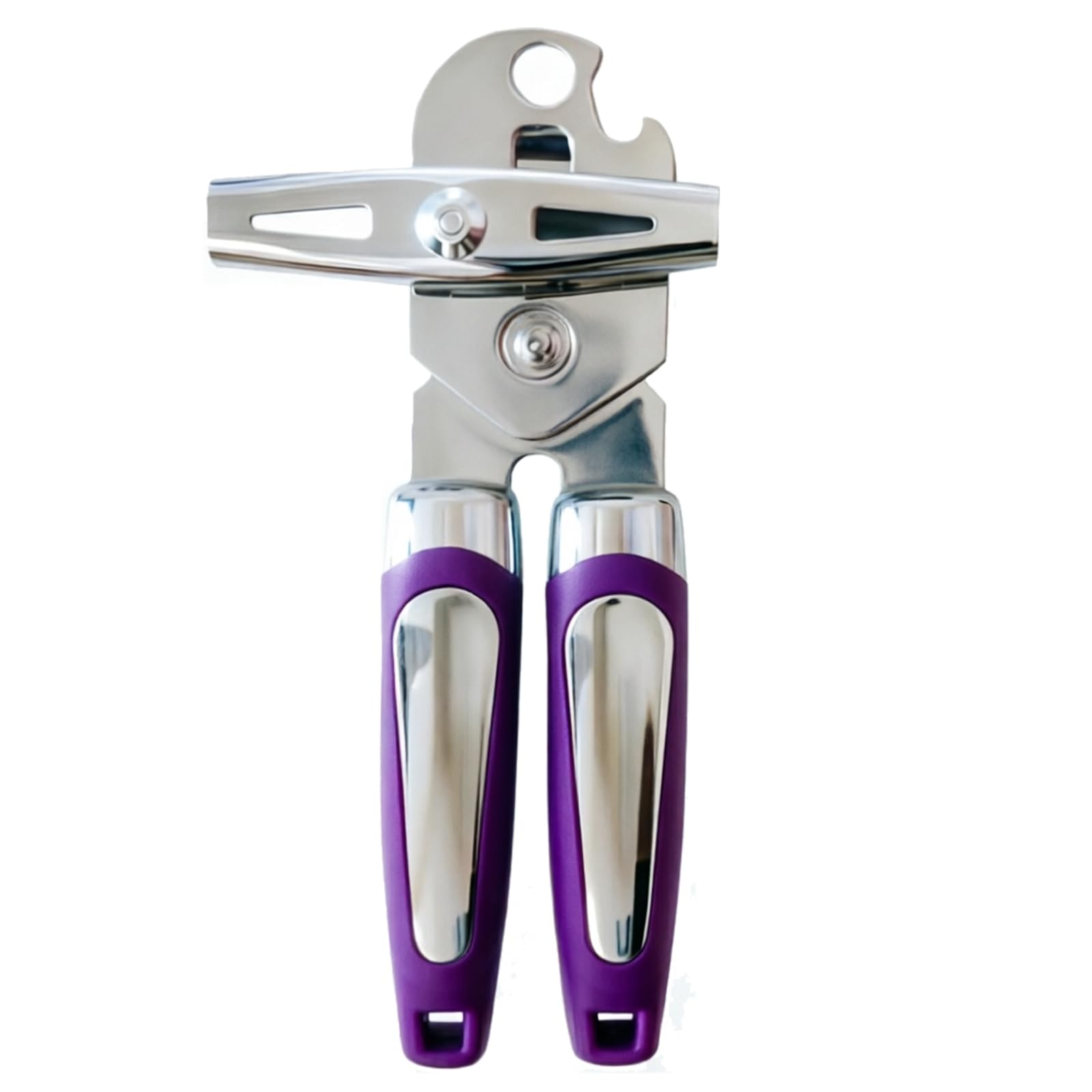 Left Handed Can Opener and Bottle Openers, Lefty Kitchen Tools Utensils for Left Hand People/Adults (Purple)