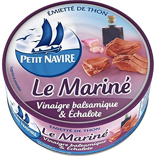 Petit Navire Thon Le Mariné Vinaigre Balsamique & Echalote 110g (lot de 5