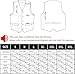 Hi-Tie Solid Suit Vest for Men Slim Fit V Neck Dress Waistcoat for Wedding 3 Real Pockets Formal Men Vest Jacquard,Champagne,3X-Large