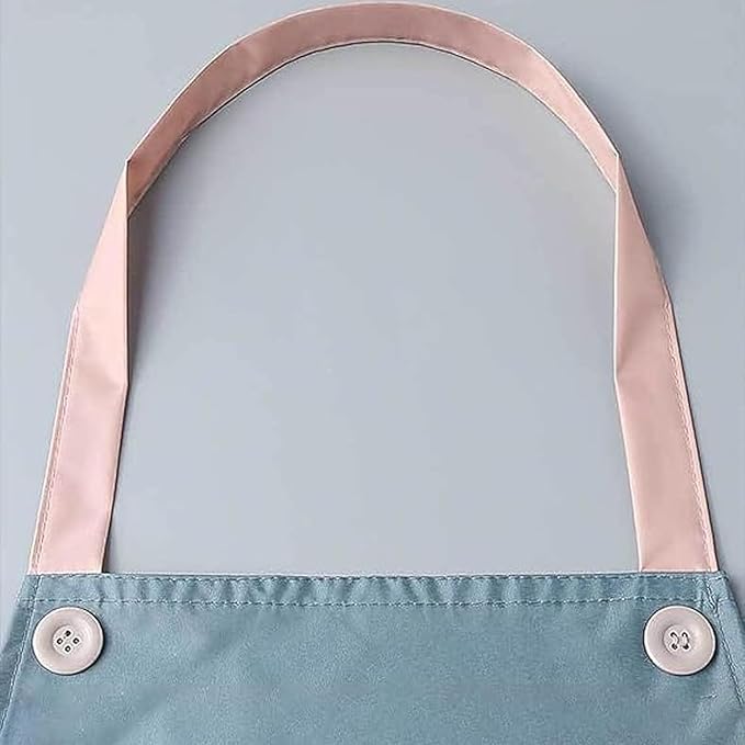 ORBITORA 1 Pack Cute Kitchen Apron Cooking Apron for Women Couple Waterproof with Pocket and Hand-Wiping Area Apron for Cooking,BBQ, Kitchen, Garden 2