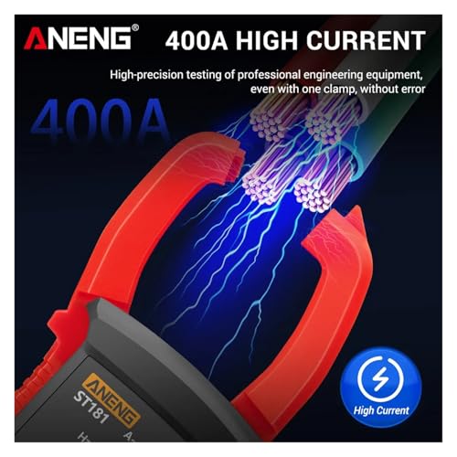 Medidor de Pinza Digital ST181 4000 Counts True RMS AC DC con detección NCV miniatura 4