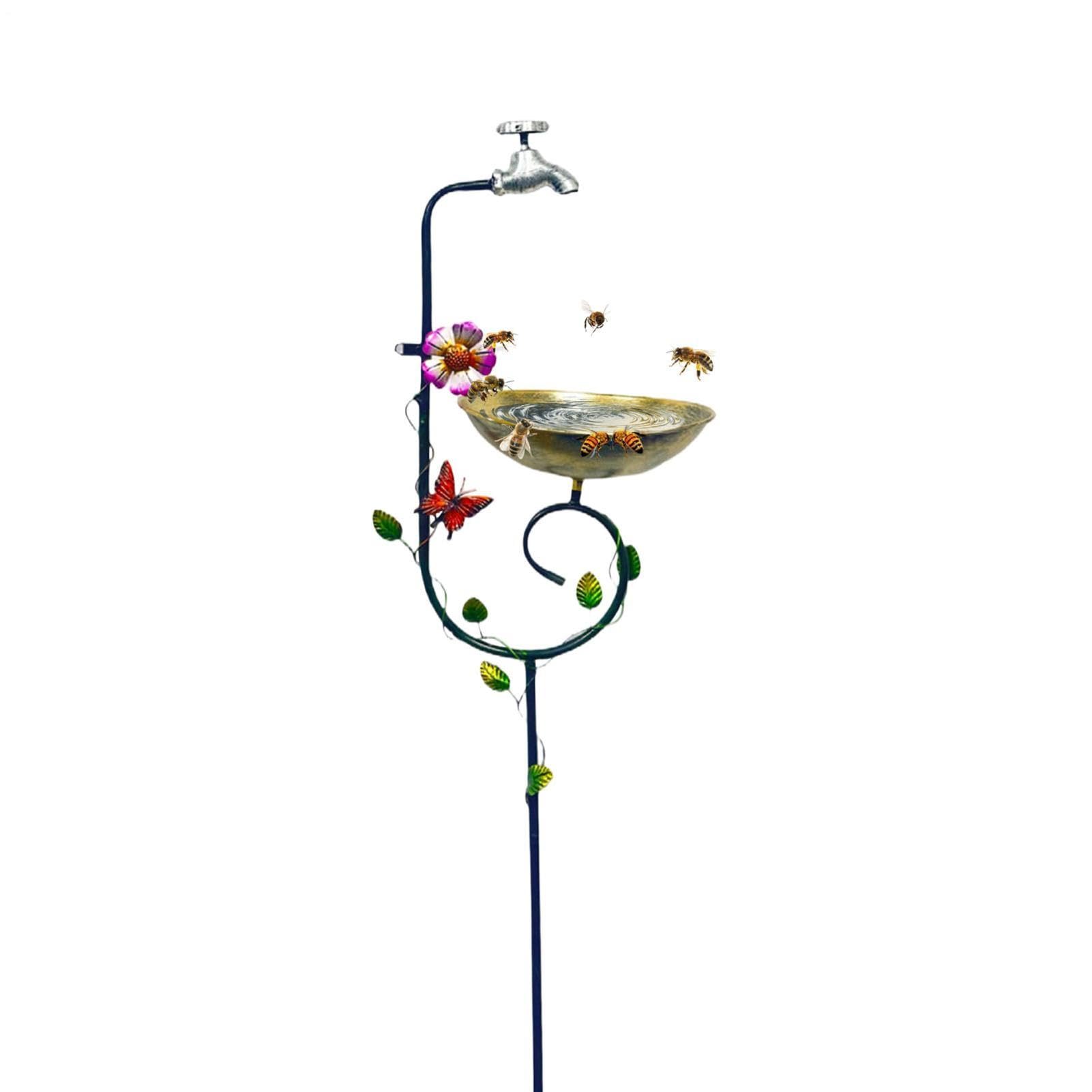 Vaschetta per uccelli resistente alle intemperie per birdwatching | Mangiatoia per uccelli per balcone, cortile, cortile, colibrì, pettirosso, pappagallo, piccioncini, api, farfalle