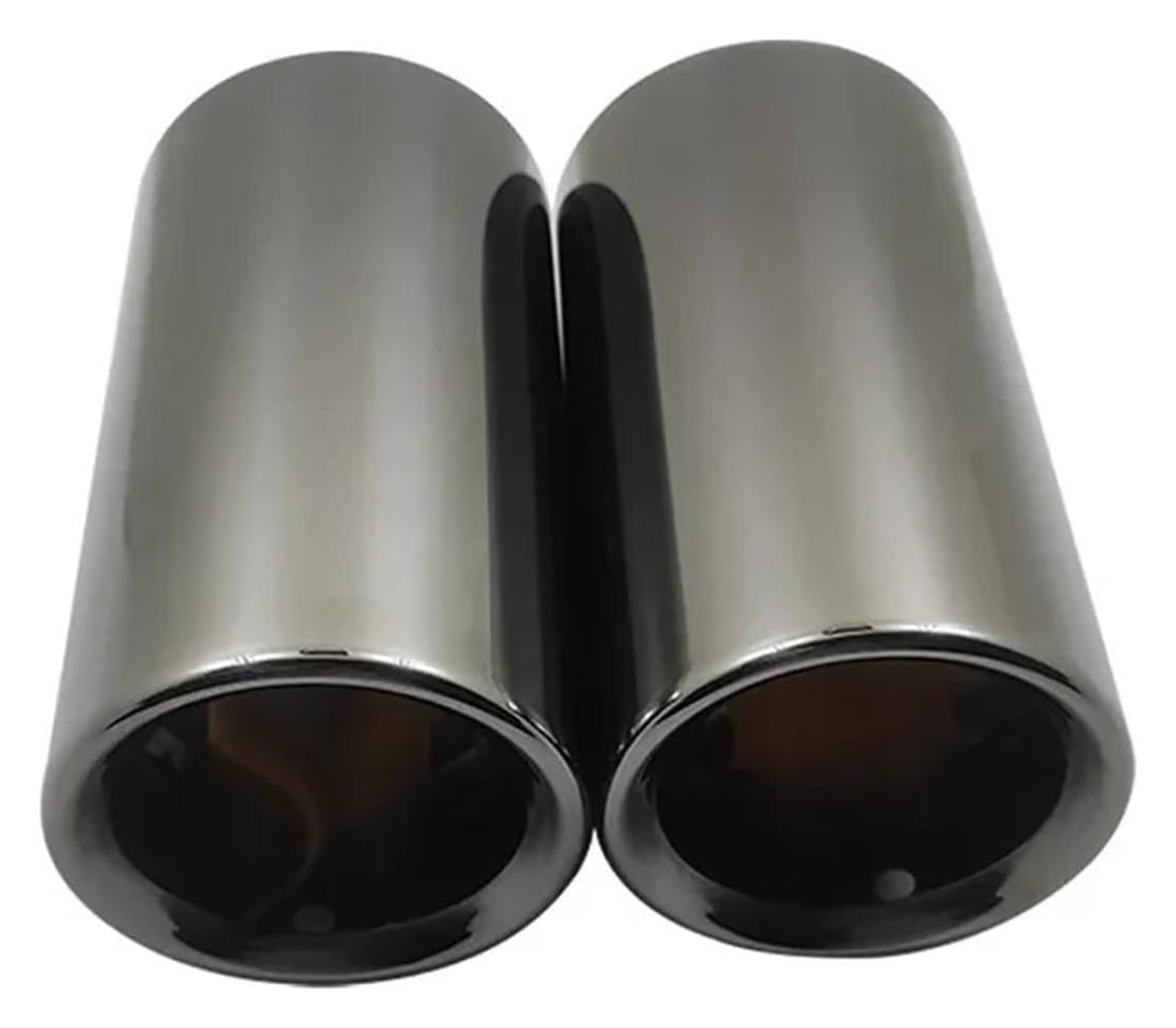 Punta de Escape de Acero Inoxidable con Boquilla Inclinada Plata 5