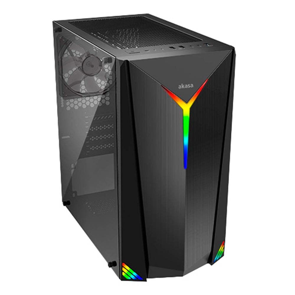 Gabinete Gamer Apache Flare Vidro Mid Tower Akasa AATX08-A1B