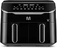 Fritadeira Elétrica sem óleo Air Fryer 8L 1800W 220V com 2 Gavetas de 4L Cada Multi - GO220