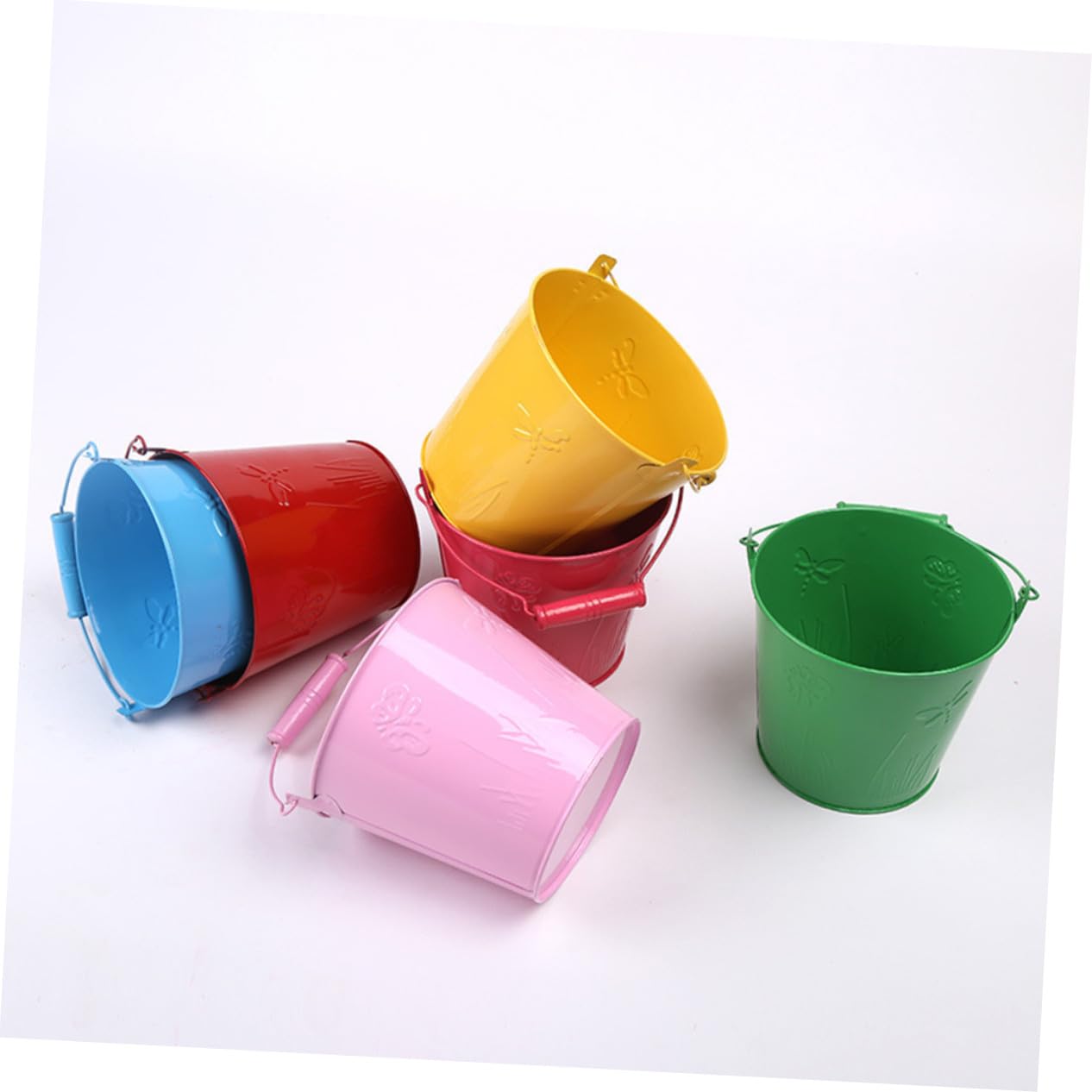 Cubo de Arena para Niños 6 Piezas de Hojalata y Madera