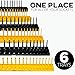 Socket Organizer Trays - 6 Piece Socket Tray Set Black SAE & Yellow Metric | 1/4-Inch, 3/8-Inch & 1/2-Inch Drive Socket Holder | Premium Quality Tool Organizers