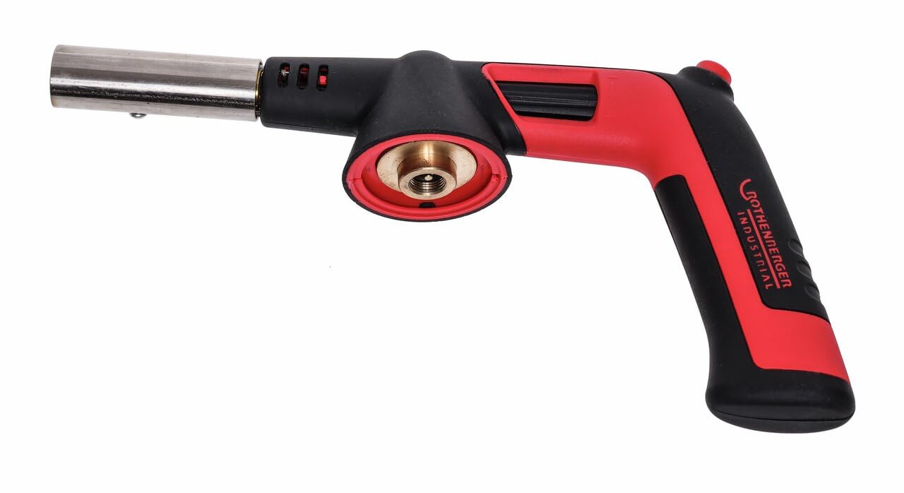 ROTHENBERGER Industrial RS 300 - Attacco bruciatore (singolo), accensione piezoelettrica, rotazione 180 – 360 °C, funzionamento sopra la testa, bruciatore a gas per cartuccia a gas Multigas 1500004680