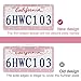 2 Pack Bling License Plate Frames Premium Sparkly License Plate Frame for Women Durable Pink Bling Car Accessories