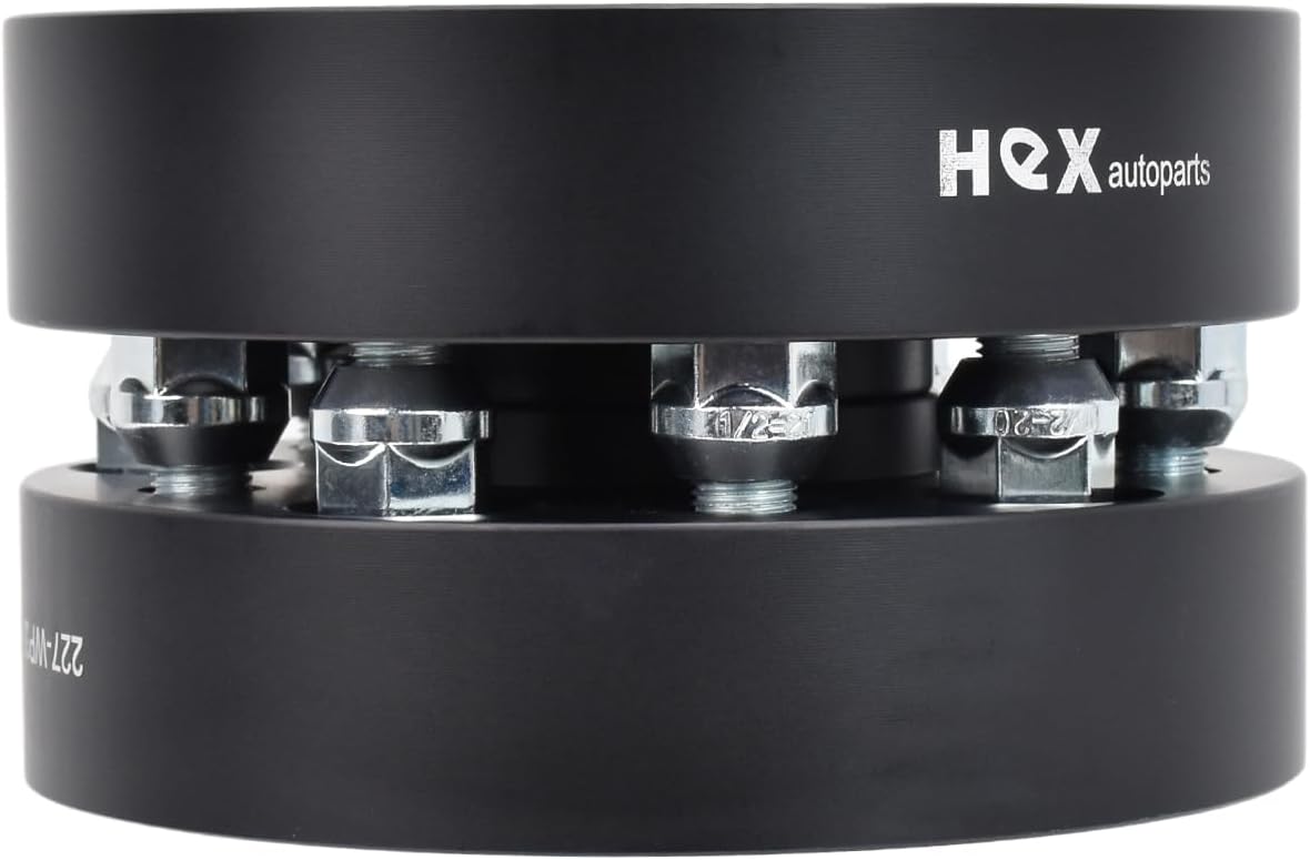 Hex Autoparts 5x5 5x127mm 5 Lug Hubcentric Wheel Spacers Adapters 1.5" with 71.5mm CB 1/2" UNF Studs 2pcs Compatible with Jeep Wrangler JK Commander Grand Cherokee WJ WK JKU XK