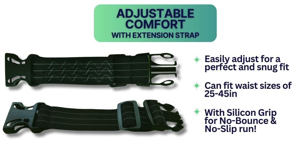 Hydrabelt Ultra Trinkgürtel für Läufer, 2 Taschen, BPA-freie Wasserflaschen, Schwarz, Einheitsgröße, Trinkgürtel mit 2 Taschen und 2 Wasserflaschen, Schwarz, Einheitsgröße, Trinkgürtel mit 2 Taschen