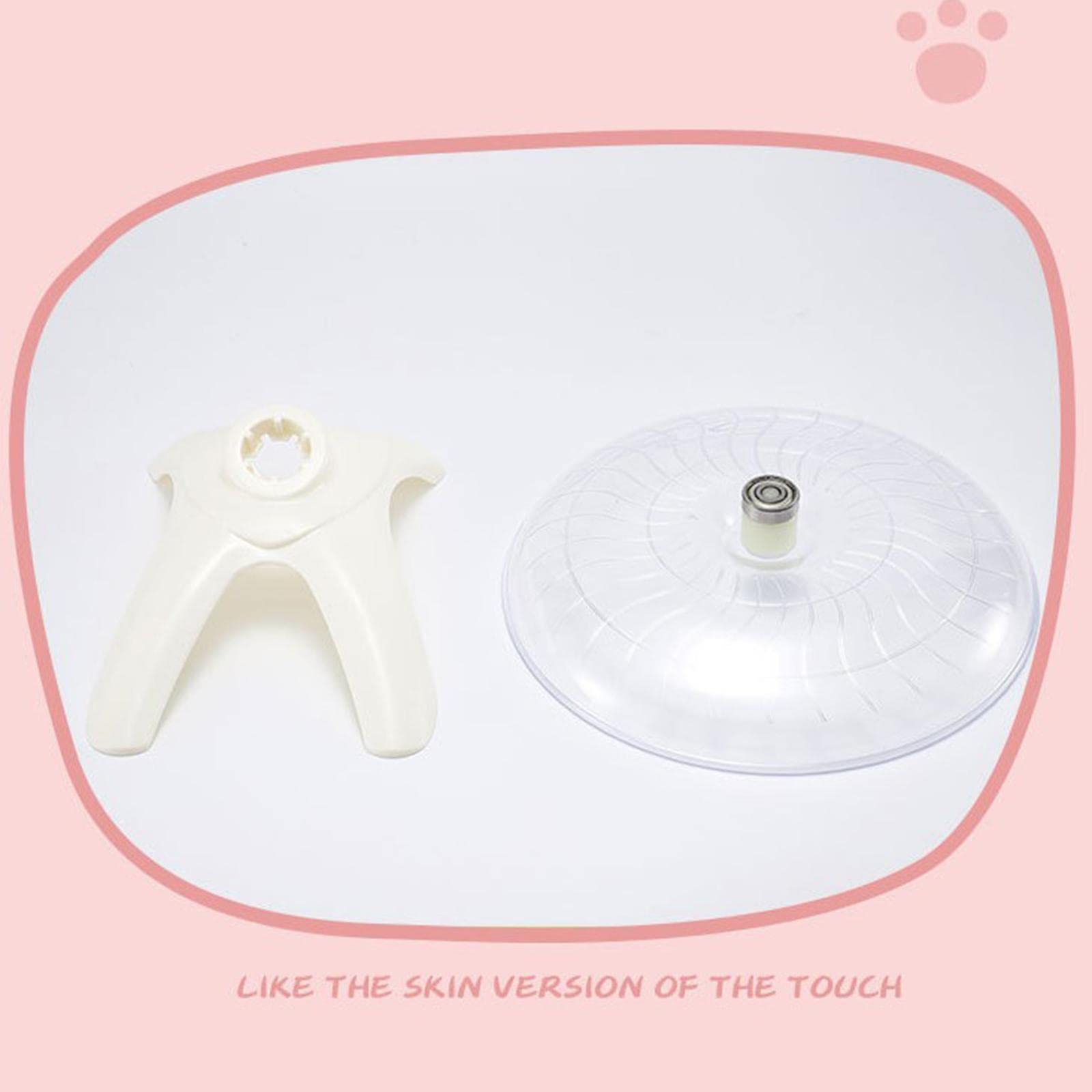 MYCENSE 7 Inch Hamster Running Disc for Active Play, White, 18x12cm