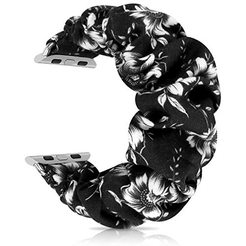 Image of Greatfine Scrunchie Band Compatible with Apple Watch Bands 38mm 40mm 41mm 42mm 44mm 45mm 46mm 49mm Women, Elastic Scrunchie Watch Strap for iWatch Watch Series 11 10 9 8 7 6 5 4 3 2 1 SE 3 2 Ultra 3 2