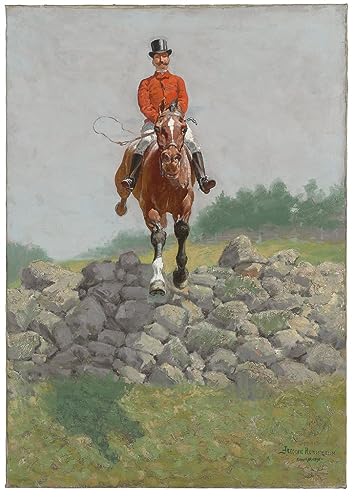 Impression d'art un chasseur Frederic Remington - Toile murale haut de gamme 60x90