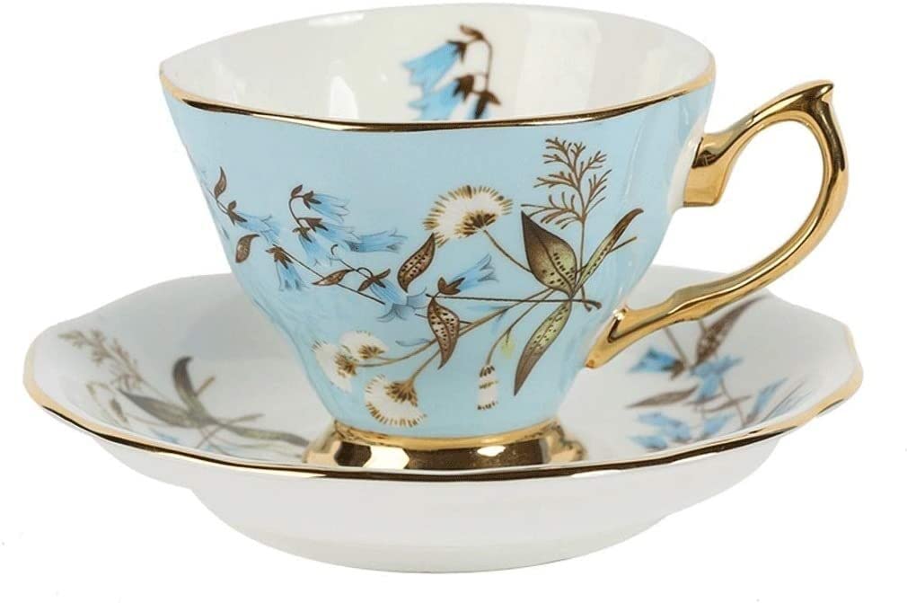 Tazza in porcellana, set di tazze, tazze da caffè, set da tè per il tè del pomeriggio britannico, serie Royal Garden, tazza da tè con fiori in porcellana, tazza da caffè, set da caffè in ceramica con