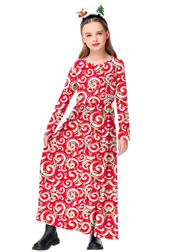 Image of Deerose Girls Maxi Dress Short Sleeve Casual Long Dresses with Pockets 5-14 Years