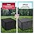 WLEAFJ Fire Pit Cover Square, Fits for 28-32 Inch Gas Fire Table, Heavy Duty Oxford Fabric Outdoor Fireplace Cover, Waterproof Rectangle Firepit Cover, 32 x 32 x 24 Inch, Black