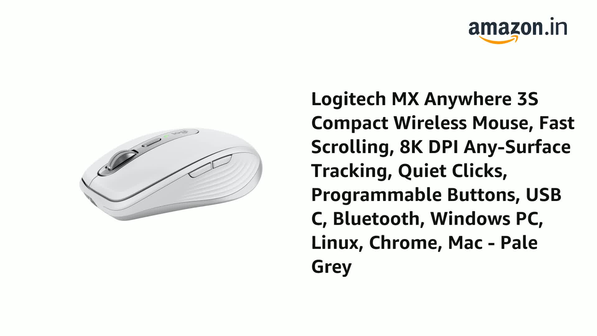 Logitech MX Anywhere 3S Compact Wireless Mouse