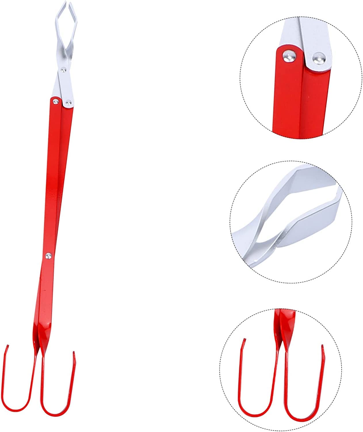 2 Pinzas para Asar, de Acero Inoxidable, para Barbacoa, con Cierre de Seguridad para Alimentos, para Cocina, Tijeras, alicates, Pinza para Pan y Barbacoa.