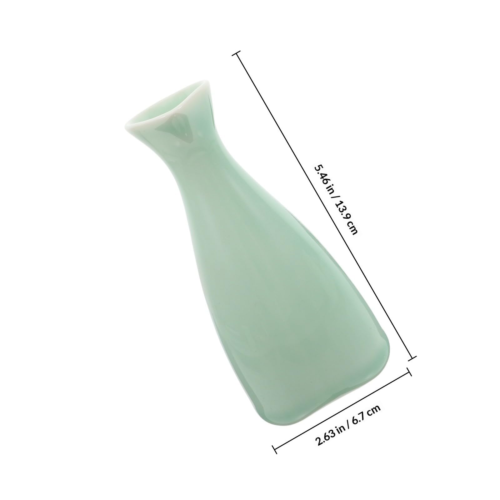 Abaodam Servizio da Sakè in Ceramica Vintage, 300ml, Verde Chiaro