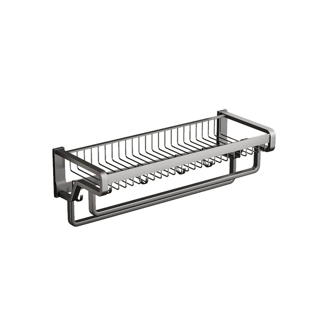 Toallero de baño sin taladro XMING gris de 47cm para evitar romper azulejos