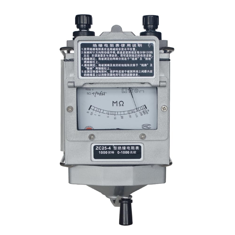ZC25-4 Tester di di Isolamento 1000V Tramegger Elettricista Megaohmetro Manovella Tramegger Plastica