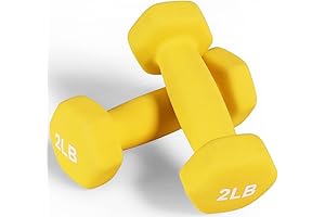 Signature Fitness Neoprene 2lbs Weights Set with Stand
