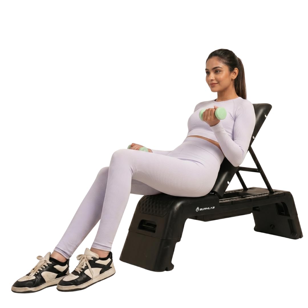 burnlab steppro: 2-in-1 stepper & workout bench